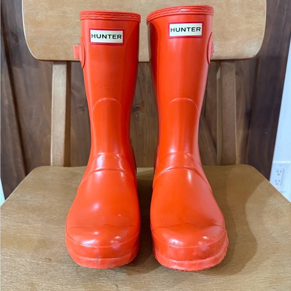 Hunter Bold Orange Waterproof Boots